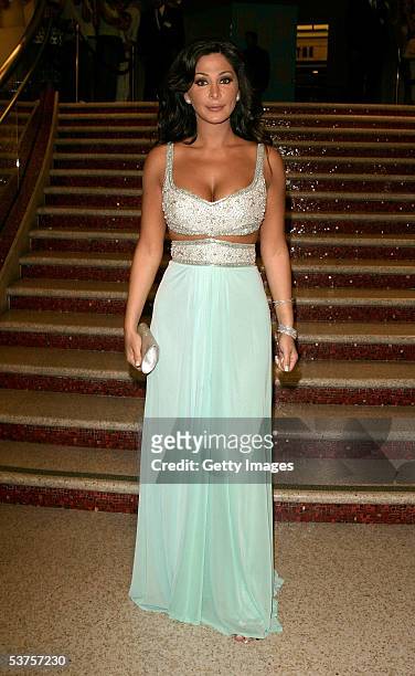 Singer Elissa arrives at the 2005 World Music Awards at the Kodak Theatre on August 31, 2005 in Hollywood, California.