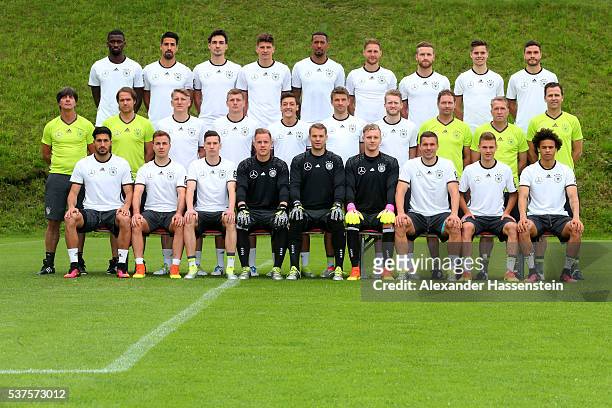 The team of Germany Emre Can, Mario Goetze, Julian Draxler, Marc-Andre Ter-Stegen, Manuel Neuer, Bernd Leno, Lukas Podolski, Joshua Kimmich, Leroy...