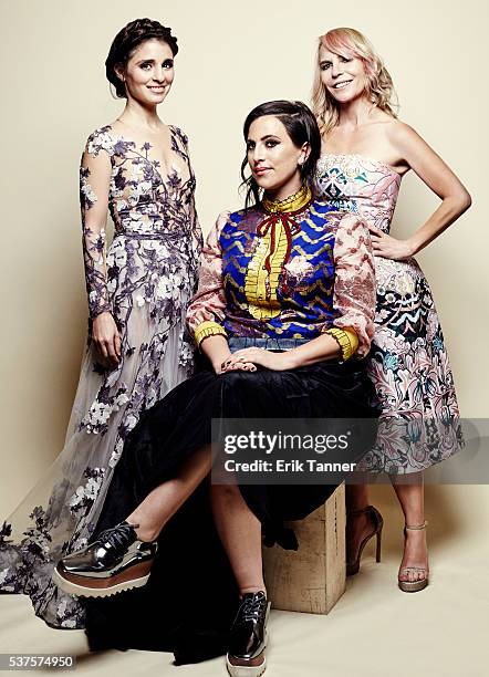 'UnReal' actress Shiri Appleby, co-creator & executive producer Sarah Gertrude Shapiro and producer Marti Noxon pose for a portrait at the 75th...