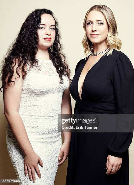 'Don't Tell Anyone' director/producer/editor Mikaela Shwer and subject Angy Rivera pose for a portrait at the 75th Annual Peabody Awards Ceremony at...