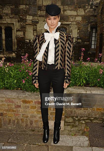 Chris Lee attends the Gucci Cruise 2017 fashion show at the Cloisters of Westminster Abbey on June 2, 2016 in London, England.
