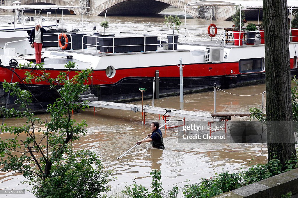 Heavy Rain Flooded Parts Of Paris