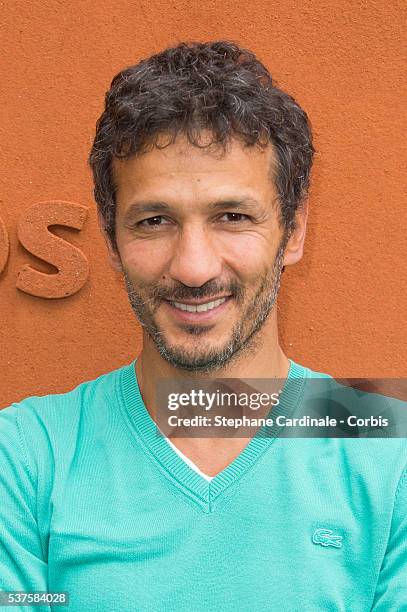 Actor Kamel Belghazi attends day twelve of the 2016 French Open at Roland Garros on June 2, 2016 in Paris, France.