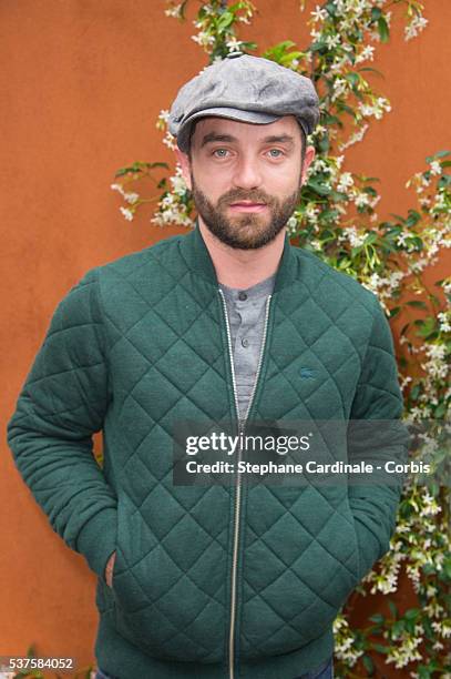 Actor Guillaume Gouix attends attends day twelve of the 2016 French Open at Roland Garros on June 2, 2016 in Paris, France.