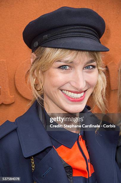 Actress Pauline Lefevre attends day twelve of the 2016 French Open at Roland Garros on June 2, 2016 in Paris, France.