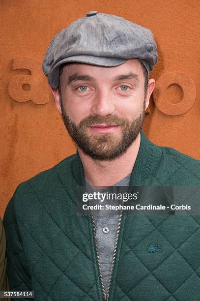 Actor Guillaume Gouix attends attends day twelve of the 2016 French Open at Roland Garros on June 2, 2016 in Paris, France.