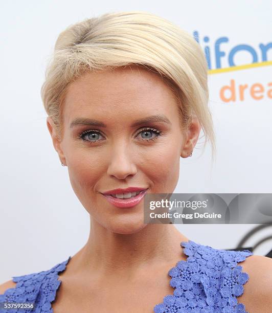 Actress Nicky Whelan arrives at Australians In Film Heath Ledger Scholarship Dinner on June 1, 2016 in Beverly Hills, California.