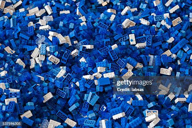 pile of colorful lego bricks. - lego stockfoto's en -beelden