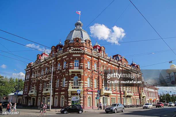 old building - tomsk oblast stock pictures, royalty-free photos & images