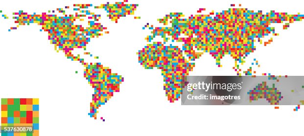 World Map Pattern Design High-Res Vector Graphic - Getty Images