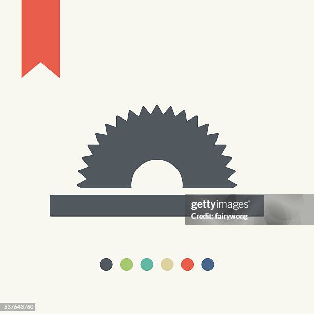 saw icon - saw blade stock illustrations