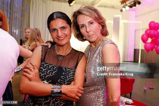 Leyla Piedayesh and Gitta Graefin Lambsdorff during the 'Return to Love' By GALA and Tiffany & Co on June 02, 2016 in Berlin, Germany.