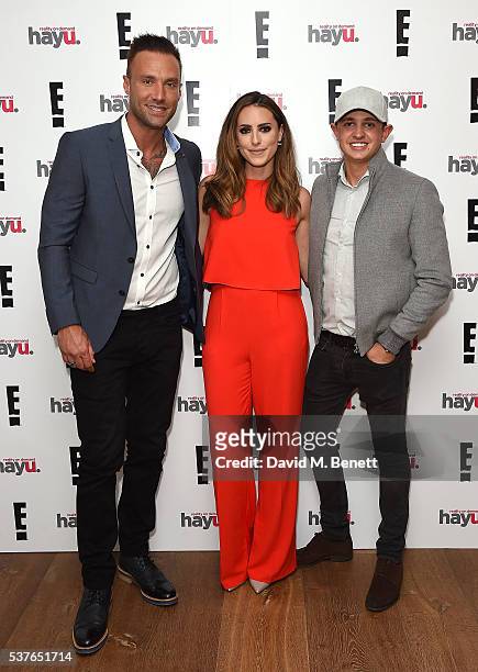 Calum Best, Sabrina Chakici and George Lineker attend the launch of new US celebrity dating show "Famously Single" featuring Calum Best on June 2,...