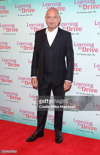 Sir Ben Kingsley arrives for the UK gala screening of "Learning To Drive" at The Curzon Mayfair on June 2, 2016 in London, England.