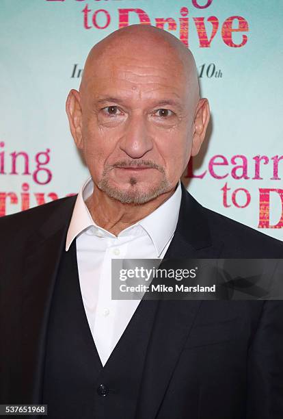 Sir Ben Kingsley arrives for the UK gala screening of "Learning To Drive" at The Curzon Mayfair on June 2, 2016 in London, England.