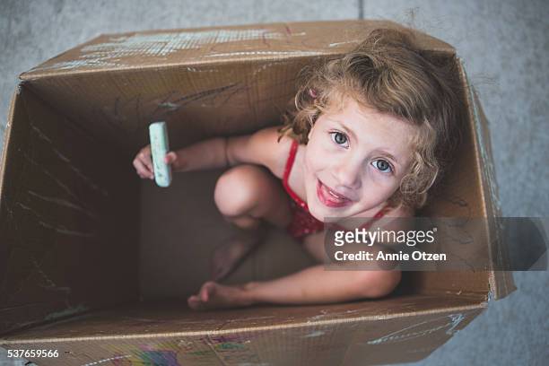 Little Girl inside a Box
