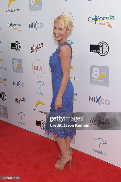 Actress Nicky Whelan attends the Australians In Film: Heath Ledger Scholarship Dinner at Mr. C Beverly Hills on June 1, 2016 in Beverly Hills,...