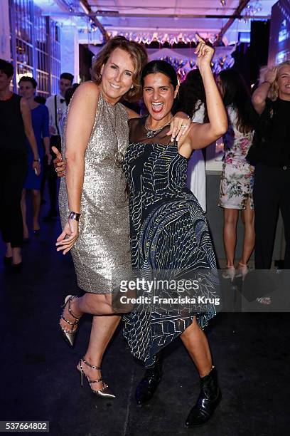 Gitta Graefin Lambsdorff and Leyla Piedayesh during the 'Return to Love' By GALA and Tiffany & Co on June 02, 2016 in Berlin, Germany.