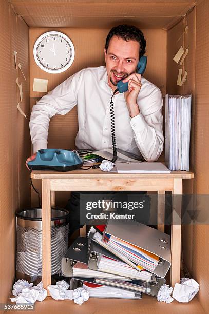 office in a box - narrow stock pictures, royalty-free photos & images