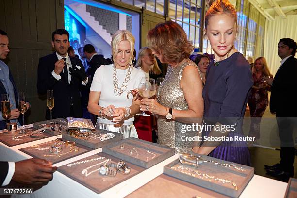 Tamara von Nayhauss, Gitta Graefin Lambsdorff and Esther Seibt attend 'Return to Love' By GALA And Tiffany & Co on June 2, 2016 in Berlin, Germany.