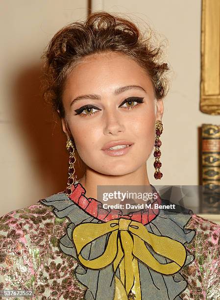 Ella Purnell attends the Gucci party at 106 Piccadilly in celebration of the Gucci Cruise 2017 fashion show on June 2, 2016 in London, England.