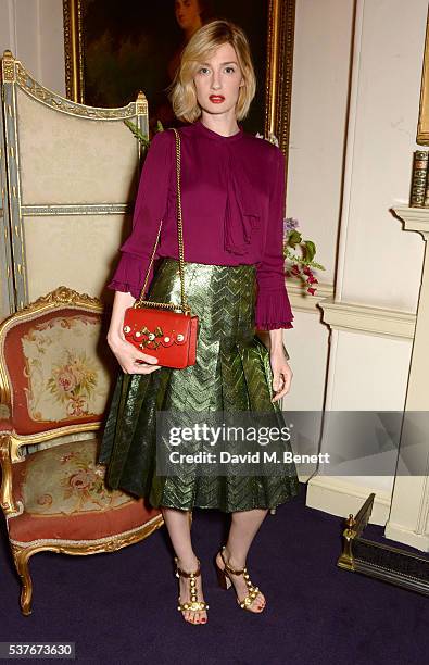 Eva Riccobono attends the Gucci party at 106 Piccadilly in celebration of the Gucci Cruise 2017 fashion show on June 2, 2016 in London, England.