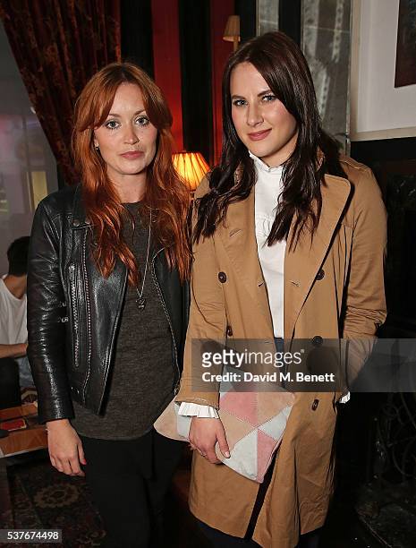 Arielle Free and guest attend True Religion House Party at 48 Greek Street on June 2, 2016 in London, England.