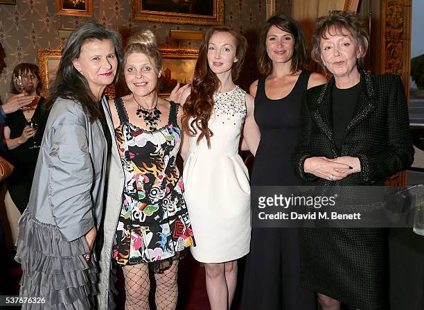Tracey Ullman, Sally-Anne Heap, Olivia Grant, Gemma Arterton and Irene Whilton attends Swan Lake at The Royal Albert Hall on June 2, 2016 in London,...