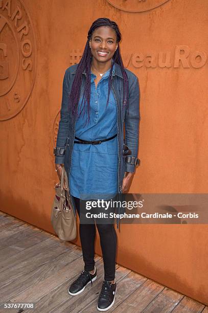 Muriel Hurtis attends day twelve of the 2016 French Open at Roland Garros on June 2, 2016 in Paris, France.