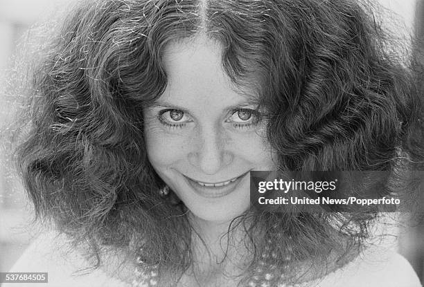 English actress Sarah Miles pictured in London on 8th July 1976.