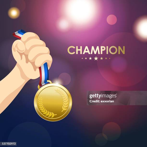 winner medal - rms olympic stock illustrations