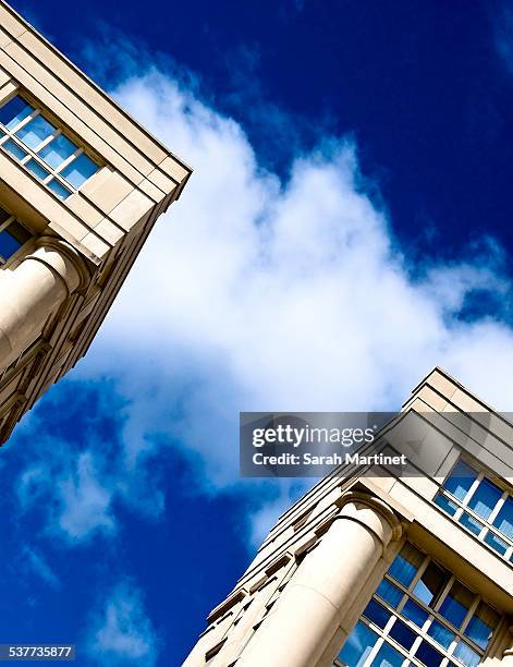 face to face of two buildings - ricardo bofill jr stock pictures, royalty-free photos & images