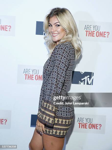 Tori Deal attends "Are You The One?" New York Premiere at 1515 Broadway on June 2, 2016 in New York City.