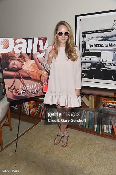 Grace Atwood attends the The Daily's Summer premiere party at the Smyth Hotel on June 2, 2016 in New York City.