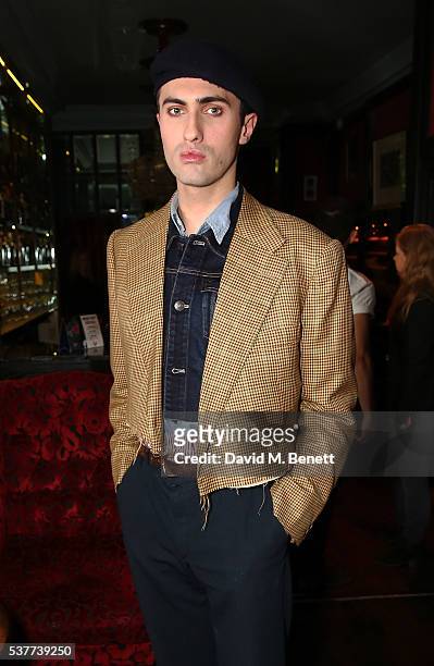 Charles Jeffrey attends True Religion House Party at 48 Greek Street on June 2, 2016 in London, England.
