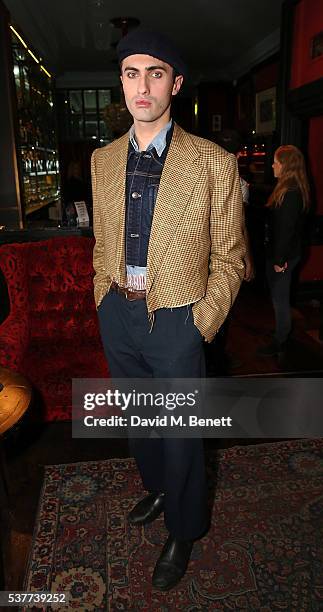 Charles Jeffrey attends True Religion House Party at 48 Greek Street on June 2, 2016 in London, England.