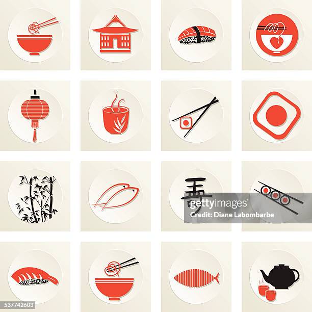 ilustrações, clipart, desenhos animados e ícones de restaurante de sushi ícone - gamba – marisco