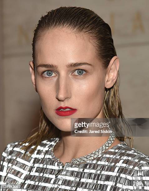 Actress Leelee Sobieski attends as CHANEL Fine Jewelry Celebrates The New York Public Library Treasures Collection at The New York Public Library on...