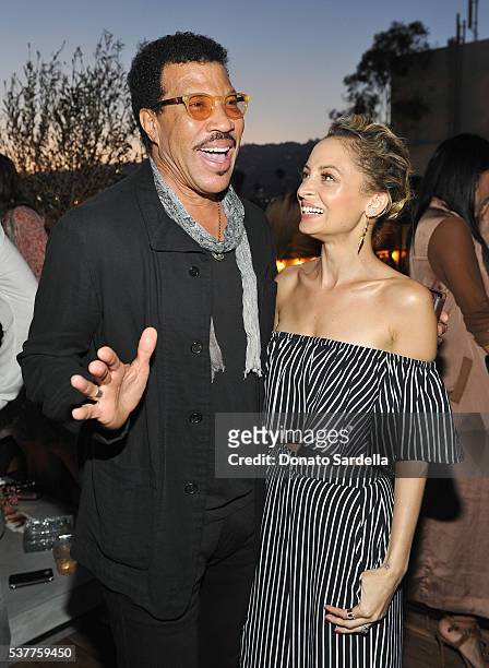 Singer-songwriter Lionel Richie and fashion designer Nicole Richie attend House of Harlow 1960 x REVOLVE on June 2, 2016 in Los Angeles, California.