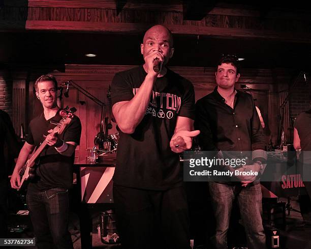 The Band for Bry performs with Daryl McDaniels during the 2016 Bryan Jacobson Foundation Charity Event at Howl at the Moon on June 2, 2016 in New...