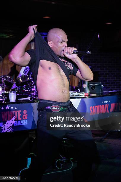 Run DMC's Daryl McDaniels performs during the 2016 Bryan Jacobson Foundation Charity Event at Howl at the Moon on June 2, 2016 in New York City.