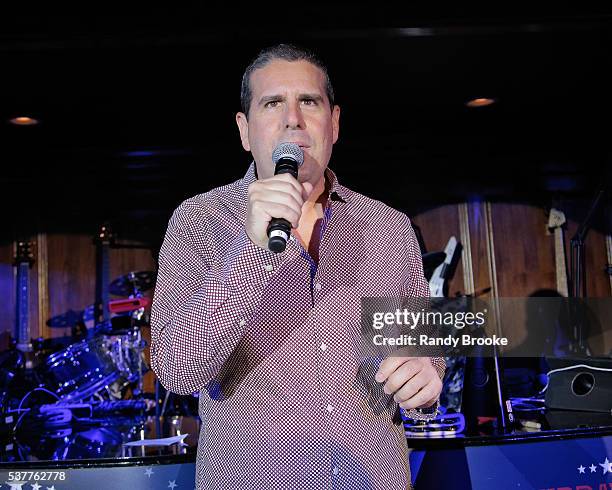 Morning Radio Personality Skeery Jones speaks during the 2016 Bryan Jacobson Foundation Charity Event at Howl at the Moon on June 2, 2016 in New York...