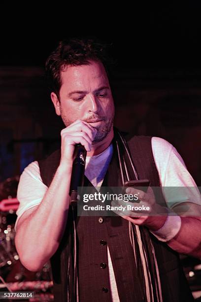 Shaun Jacobson thanks the audience during the 2016 Bryan Jacobson Foundation Charity Event at Howl at the Moon on June 2, 2016 in New York City.