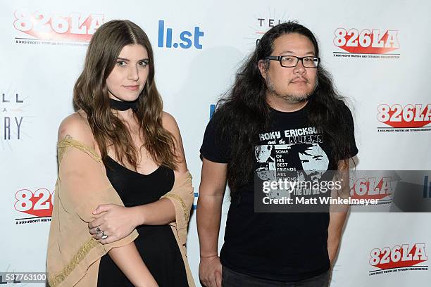 Singer Bethany Cosentino and guitarist Bobb Bruno of the band Best Coast arrive at 826LA's Tell Me A Story at The Wiltern on June 2, 2016 in Los...