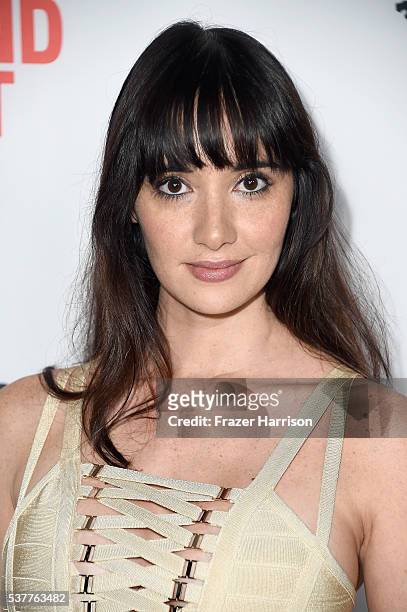 Actress Sara Malakul Lane attends the premiere of "Beyond the Gates" during the 2016 Los Angeles Film Festival at Arclight Cinemas Culver City on...