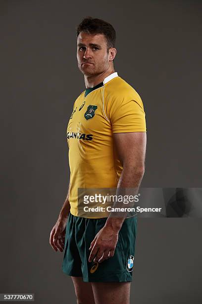 James Horwill of the Wallabies poses during an Australian Wallabies portrait session on May 30, 2016 in Sunshine Coast, Australia.