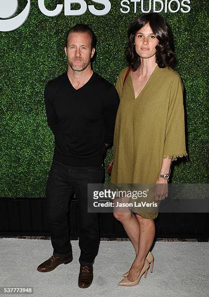 Actor Scott Caan and Kacy Byxbee attend the 4th annual CBS Television Studios Summer Soiree at Palihouse on June 2, 2016 in West Hollywood,...