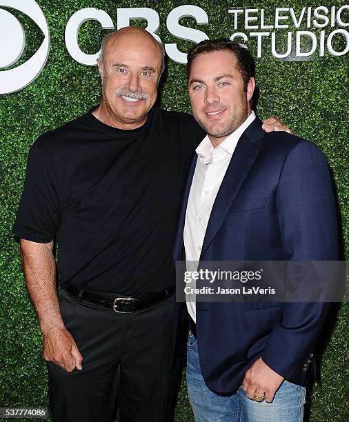 Dr. Phil McGraw and son Jay McGraw attend the 4th annual CBS Television Studios Summer Soiree at Palihouse on June 2, 2016 in West Hollywood,...