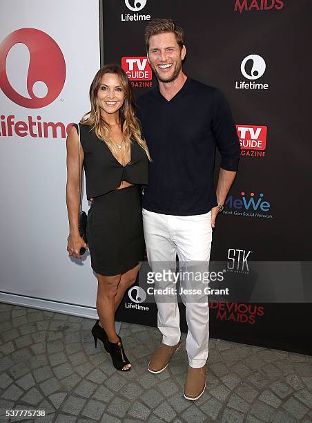 Actors Danielle Kirlin and Ryan McPartlin attend the Premiere of Lifetime's "Devious Maids" Season 4 at STK Los Angeles on June 2, 2016 in Los...