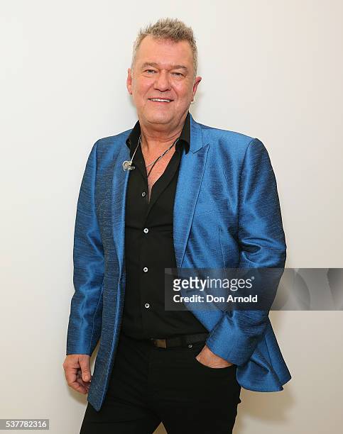 Jimmy Barnes poses just prior to performing at Twitter HQ on June 3, 2016 in Sydney, Australia.